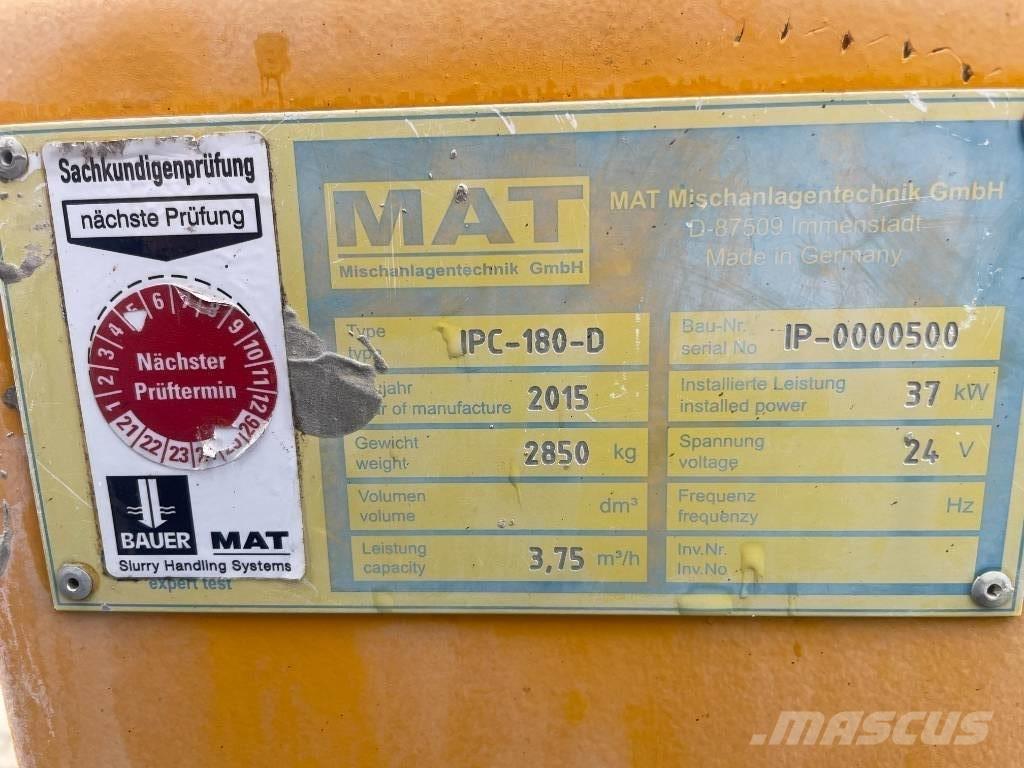Bauer MAT IPC 180-D Maszyny budowlane - Inne