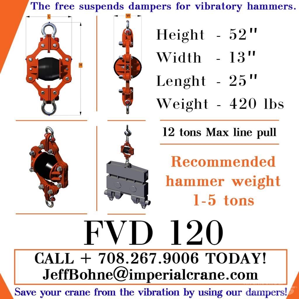  Finaros FVD 120 Hydrauliczne młoty do palowania