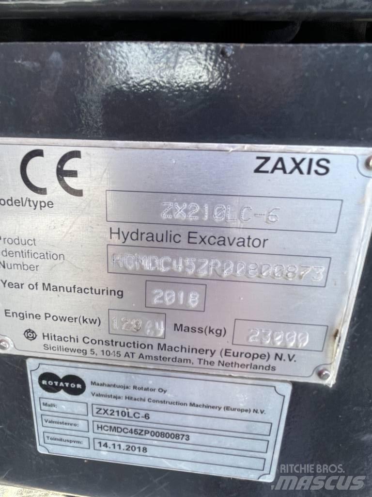 Hitachi ZX210LC-6 Koparki gąsienicowe