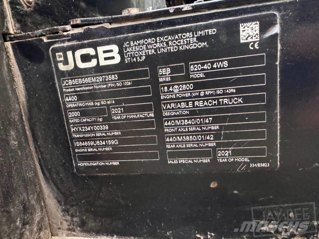 JCB 520-40 Ładowarki teleskopowe