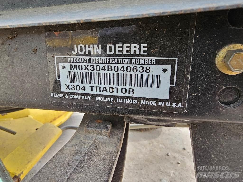 John Deere X 304 Kosiarki ogrodowe