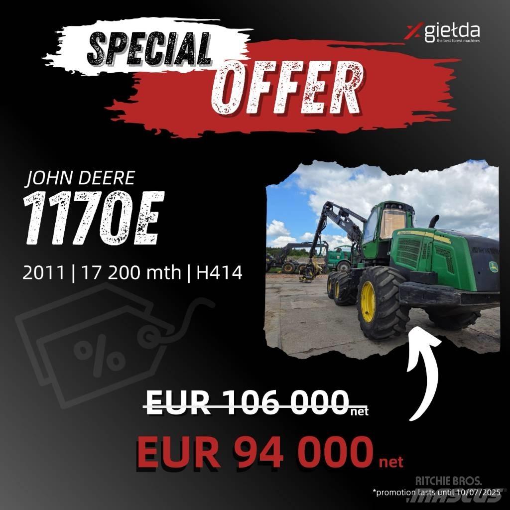 John Deere 1170 E Harwestery