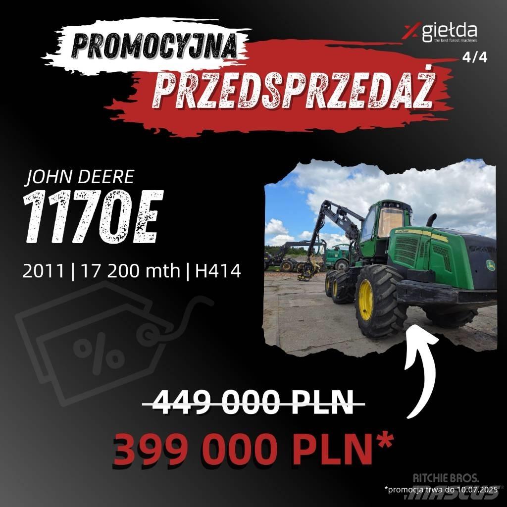 John Deere 1170 E Harwestery