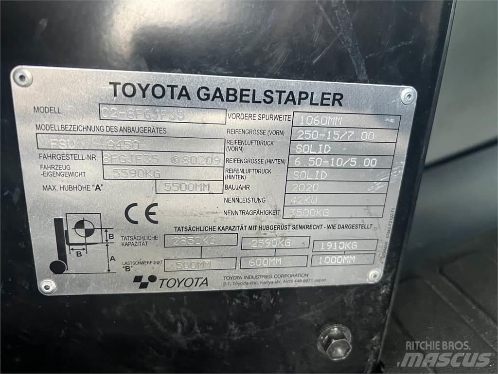 Toyota 8FGJF35 Wózki LPG