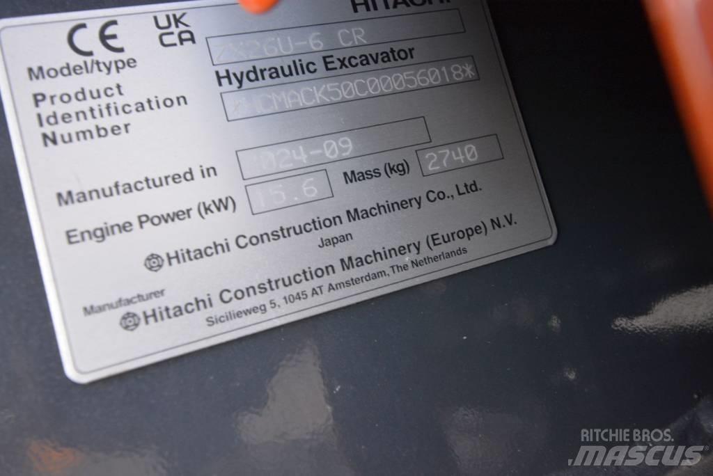 Hitachi ZX 26 U-6 Minikoparki