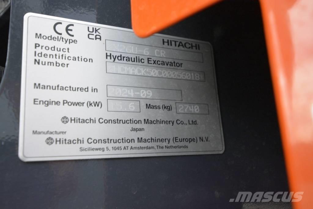 Hitachi ZX 26 U-6 Minikoparki
