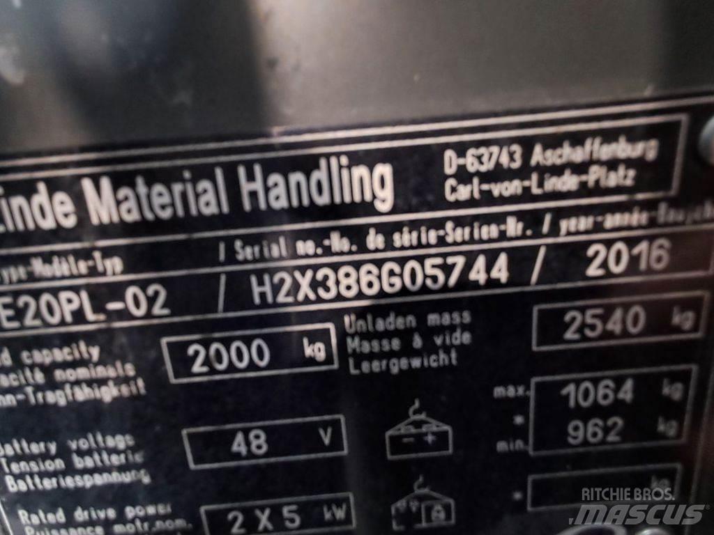 Linde E20PL-02 Wózki elektryczne