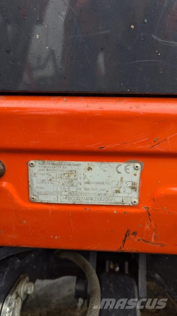 Kubota U 27-4 Minikoparki