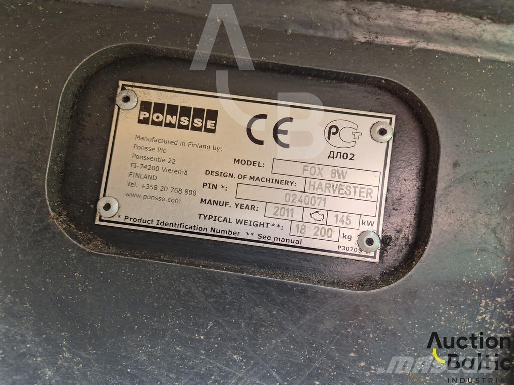 Ponsse Fox 8W Harwestery