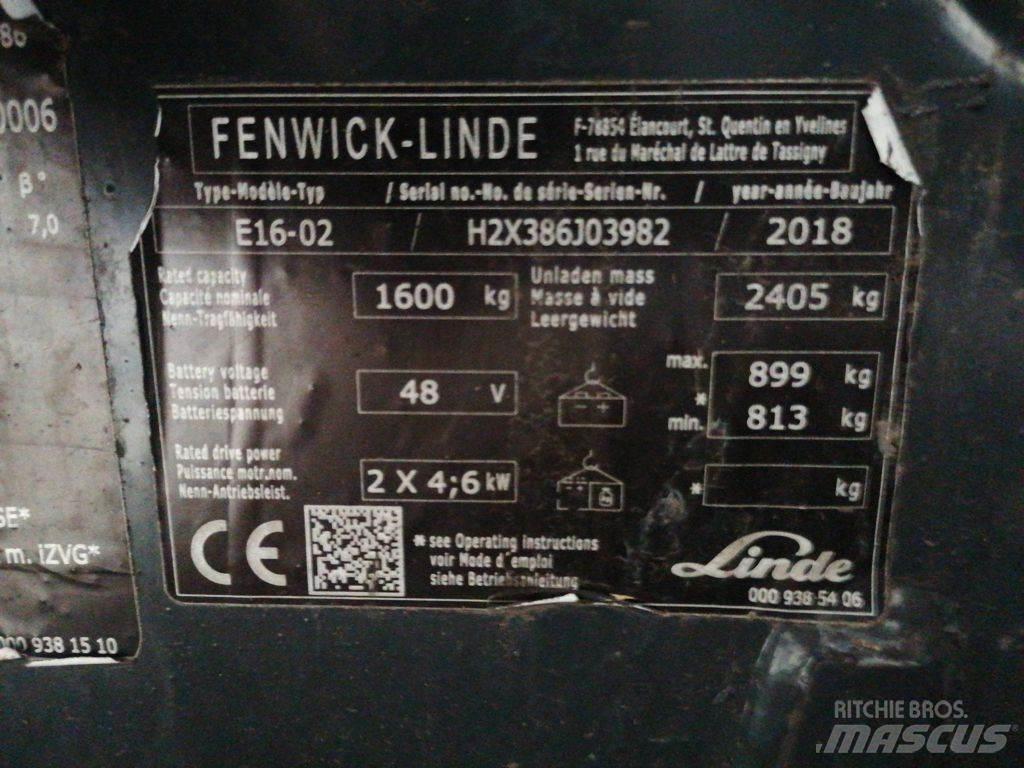 Linde E16-02 Wózki elektryczne