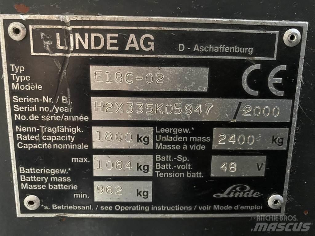 Linde E18C-02 Wózki elektryczne