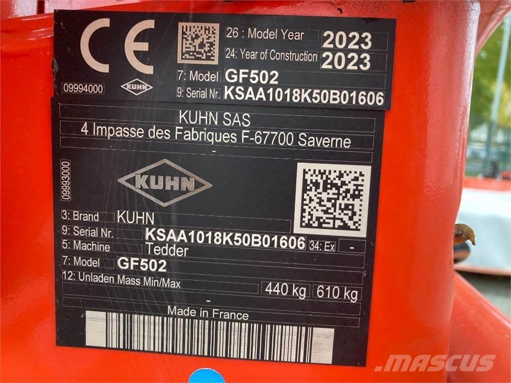 Kuhn GF 502 Zgrabiarki i przetrząsacze