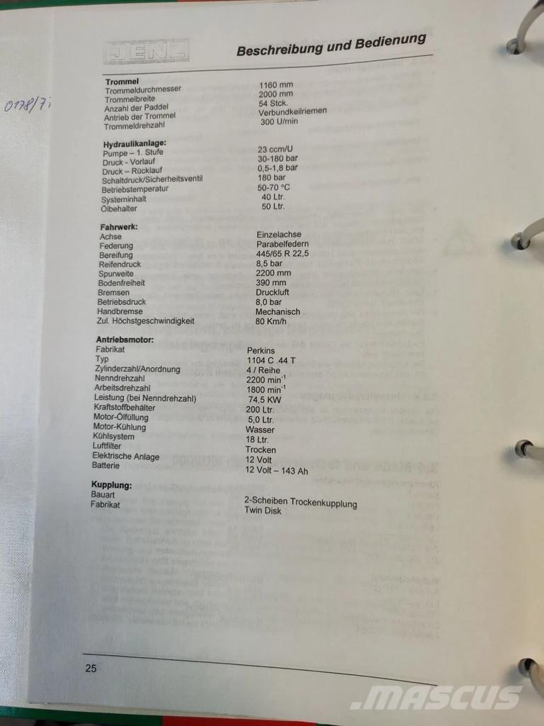 JENZ MU 2000D Rozdrabniacze