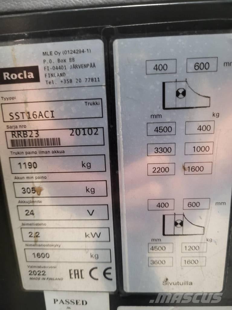 Rocla SST 16 ACI Samojezdne maszyny do załadunku
