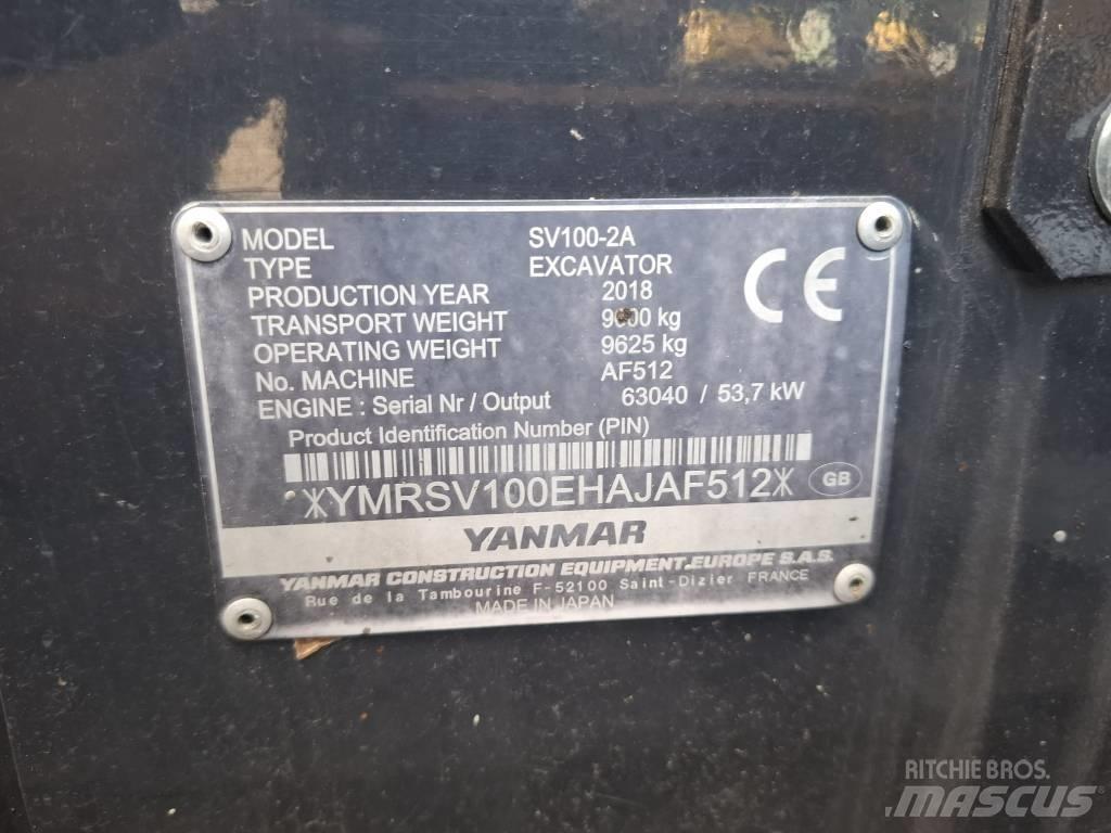 Yanmar SV 100-2A Midikoparki  7t - 12t