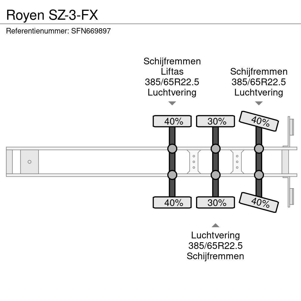  Royen SZ-3-FX Naczepy kontenery