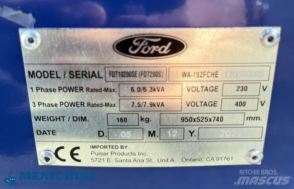 Ford FDT10200SE Agregaty prądotwórcze Diesla