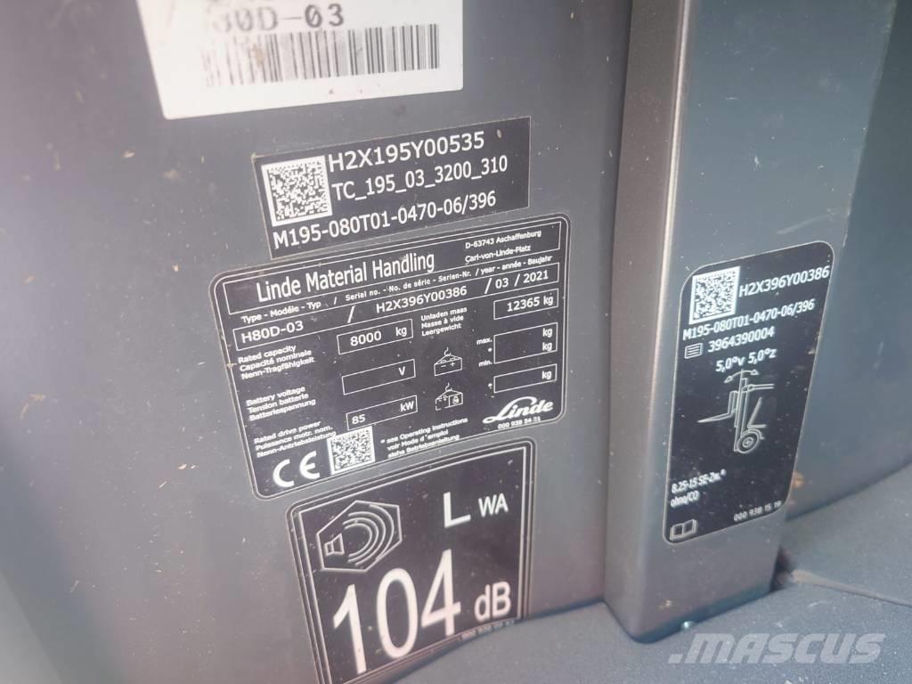 Linde H80D/396-03 Wózki Diesla