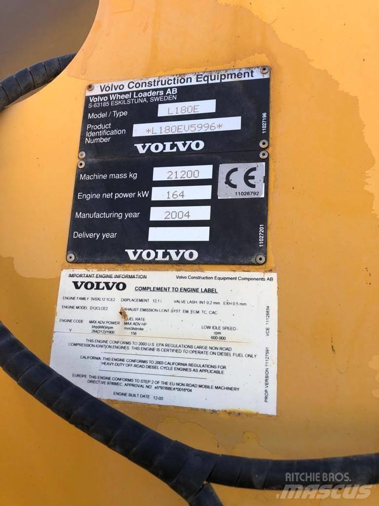 Volvo L 180 E Ładowarki kołowe