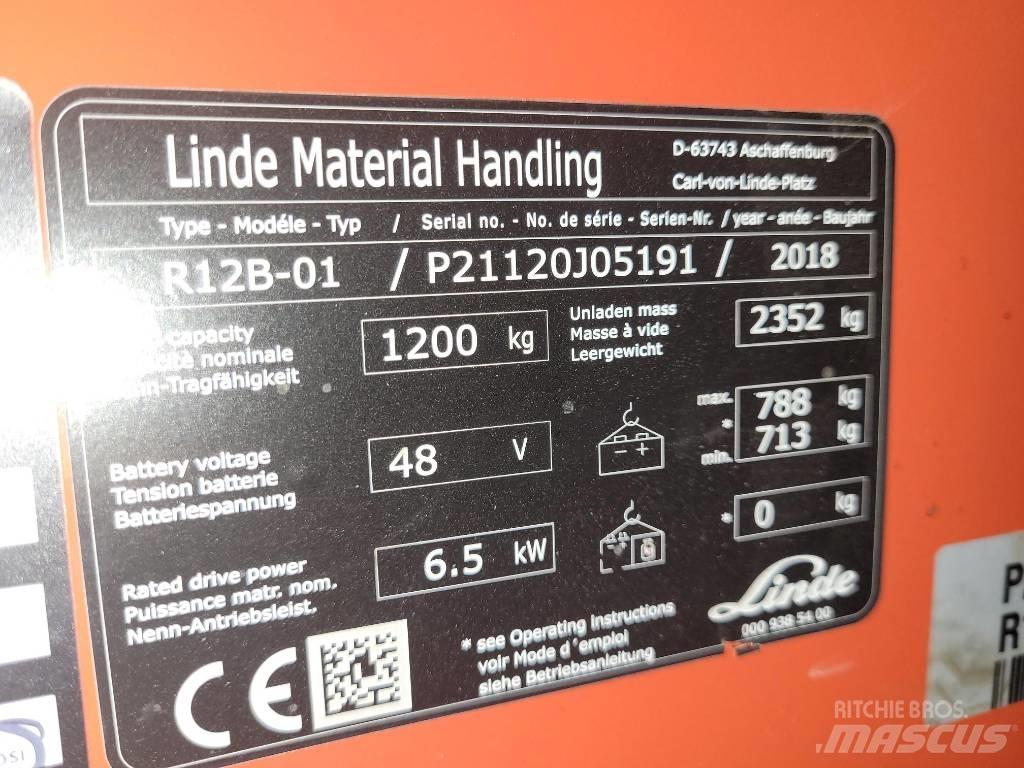 Linde R12B-01 Wózki widłowe wysokiego składowania
