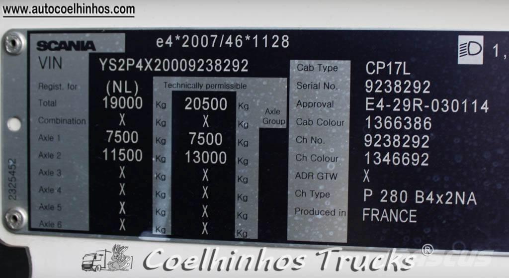 Scania P 280 Samochody ciężarowe ze skrzynią zamkniętą