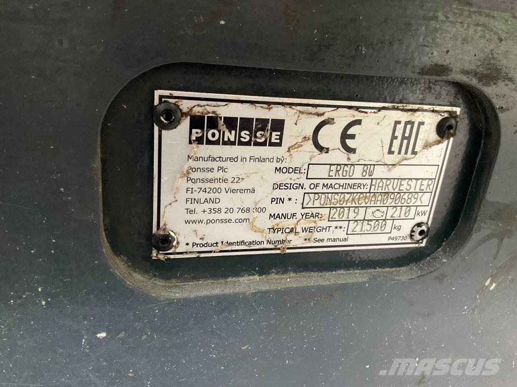 Ponsse Ergo 8W Harwestery