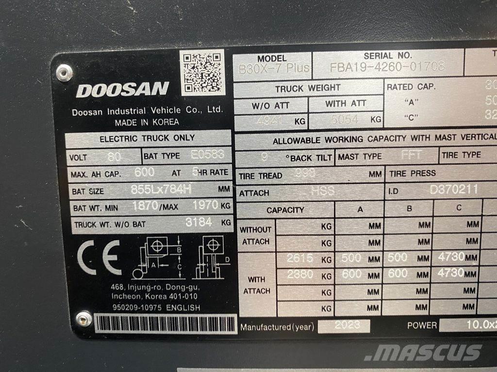 Doosan B30X-7 Wózki elektryczne