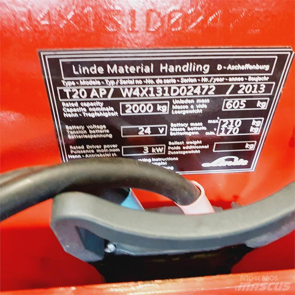 Linde T20AP kurz Wózki widłowe unoszące