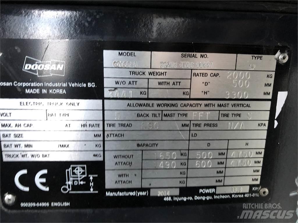 Doosan G20 SC-5 Wózki LPG