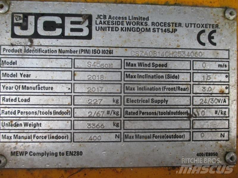 JCB S4550E Podnośniki nożycowe