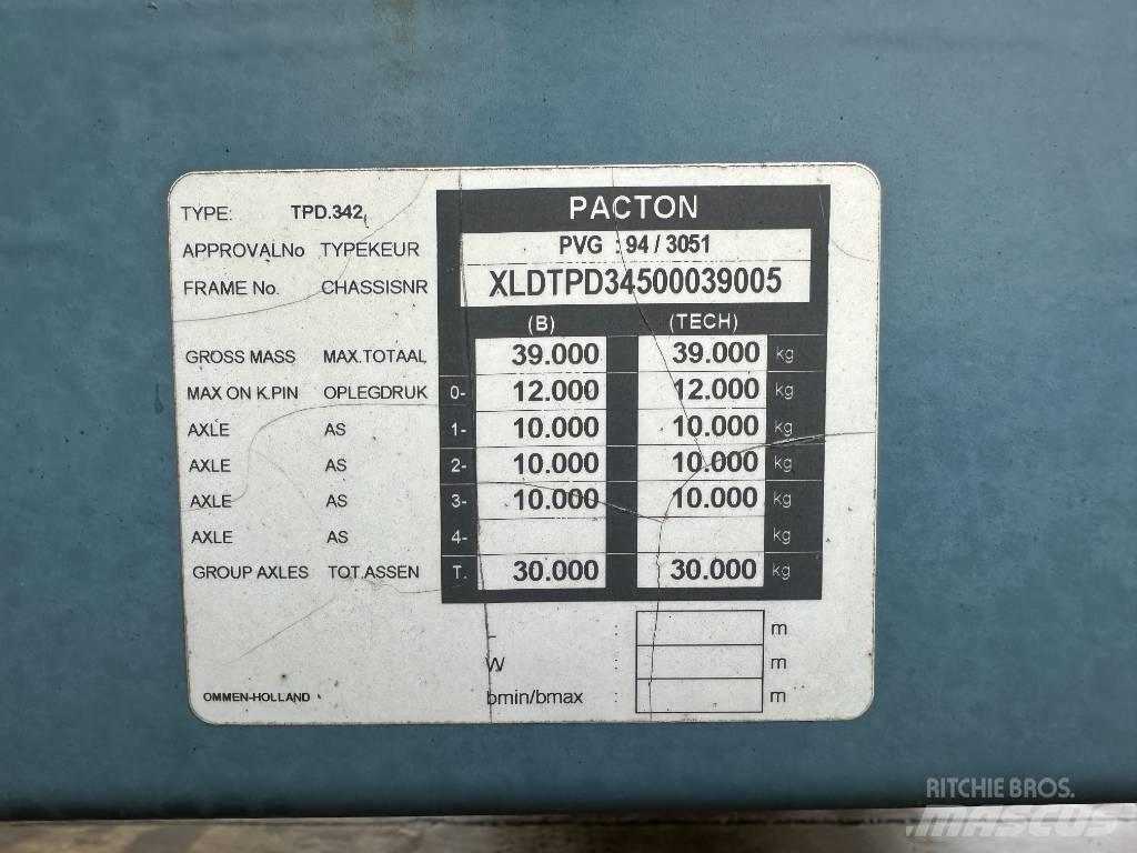 Pacton TPD 342 Platformy / Naczepy z otwieranymi burtami