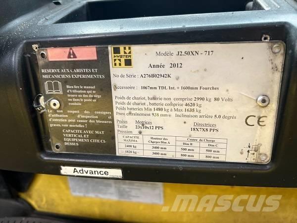 Hyster J2.5XN Wózki elektryczne