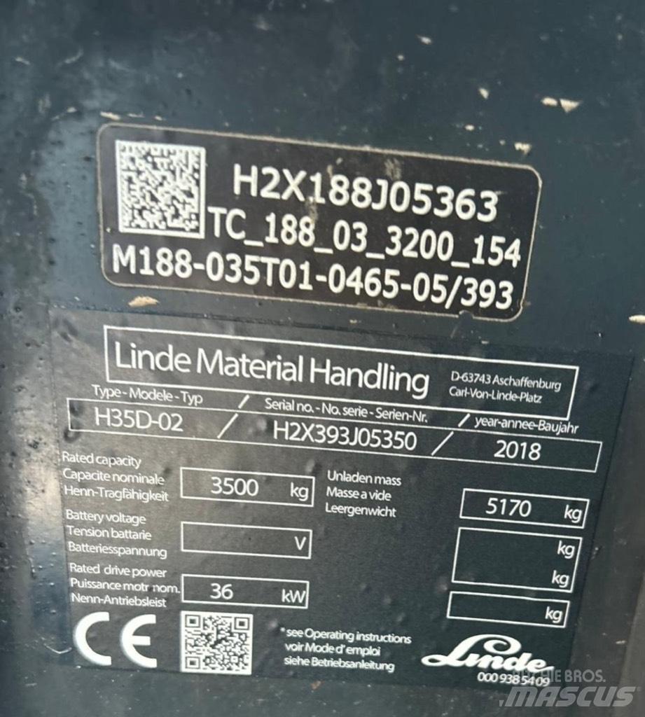 Linde H35D-02 EVO Wózki Diesla