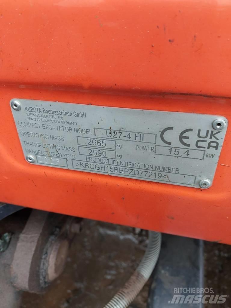 Kubota U 27-4 Minikoparki