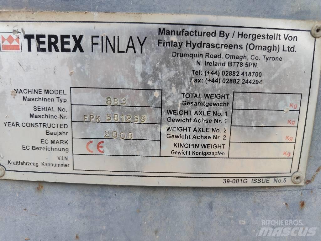 Terex Finlay 883 Przesiewacze mobilne