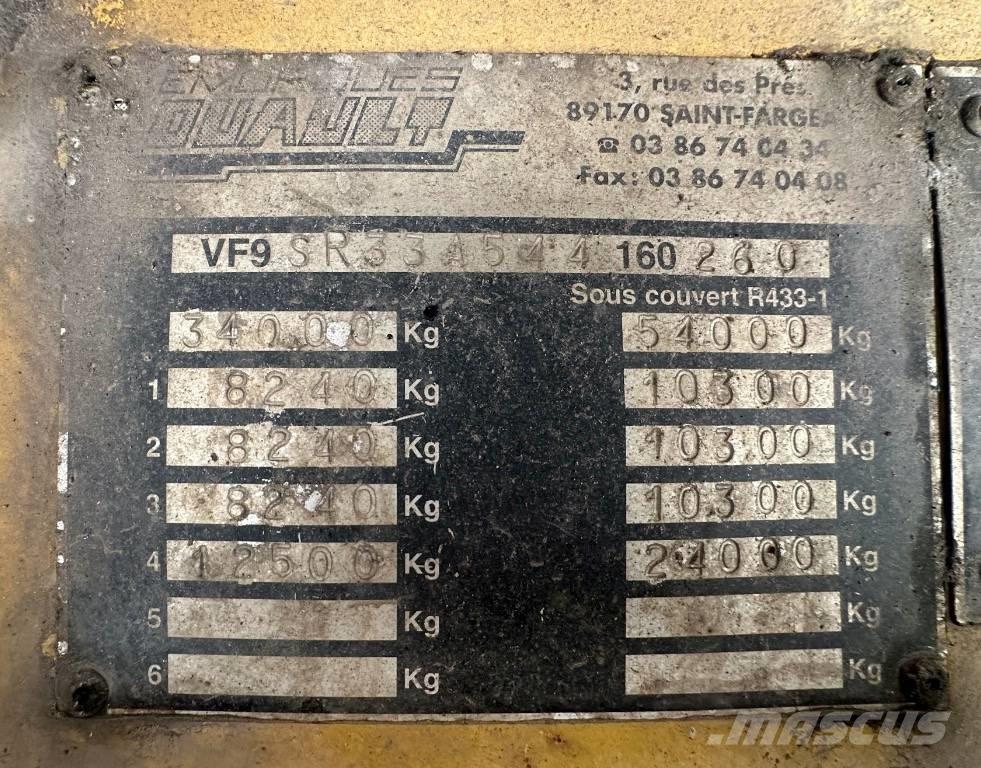Louault SR33A Naczepy do transportu samochodów