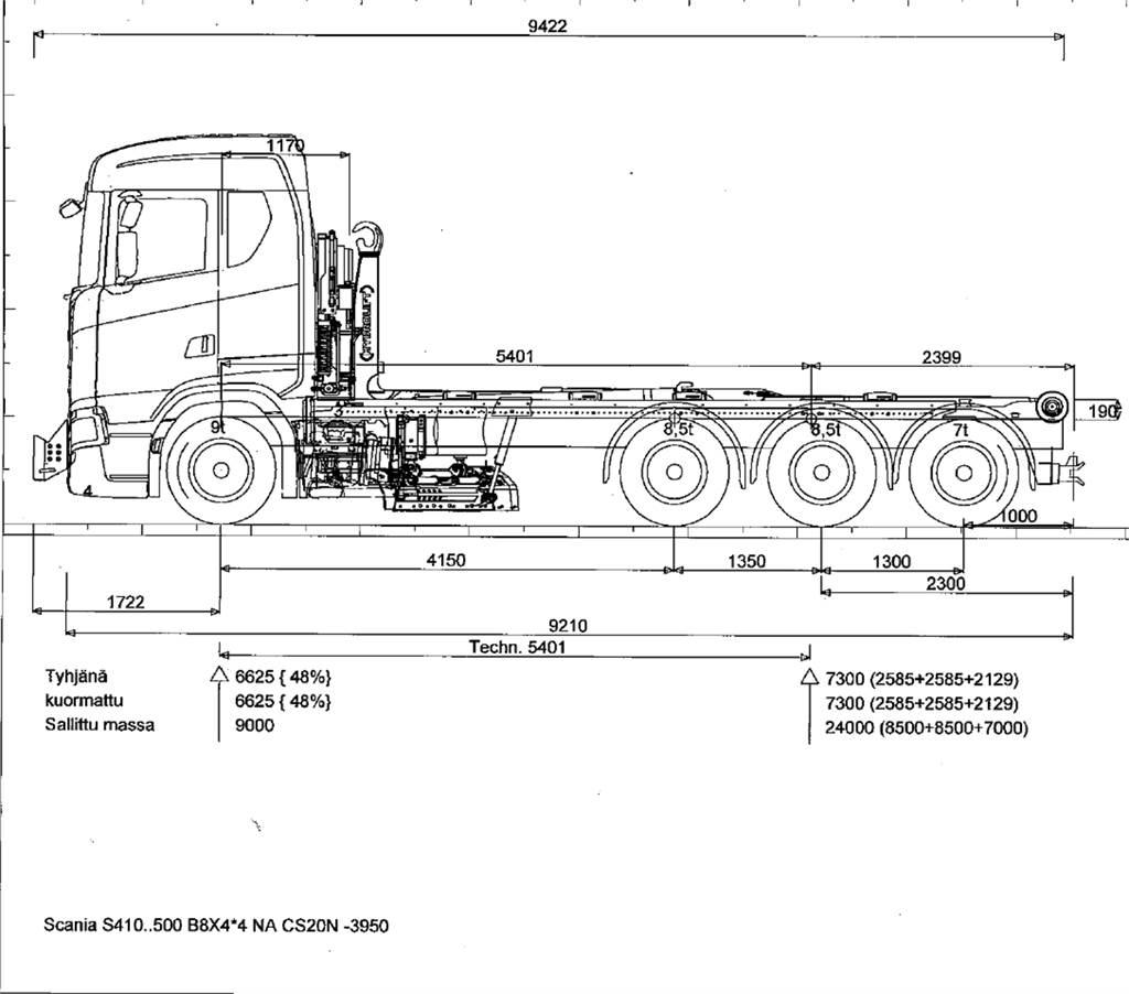 Scania R590 8x4 Hakowce