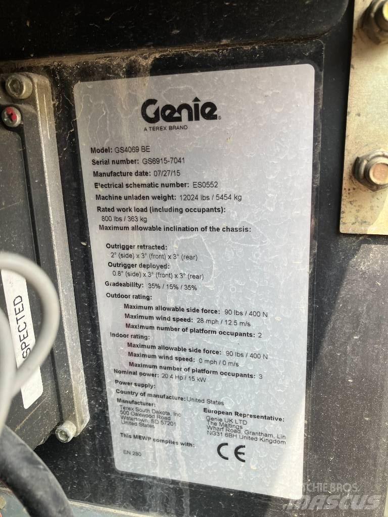Genie GS 4069 BE Podnośniki nożycowe