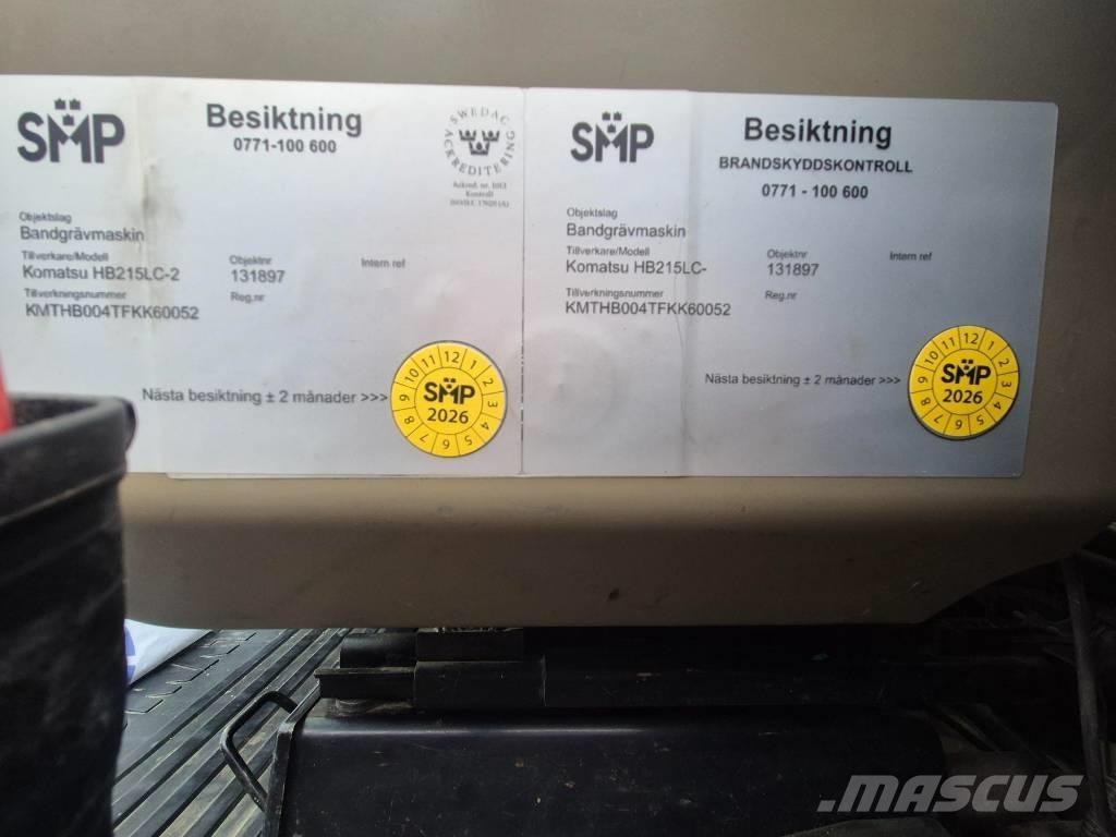 Komatsu HB215LC-2 Koparki gąsienicowe