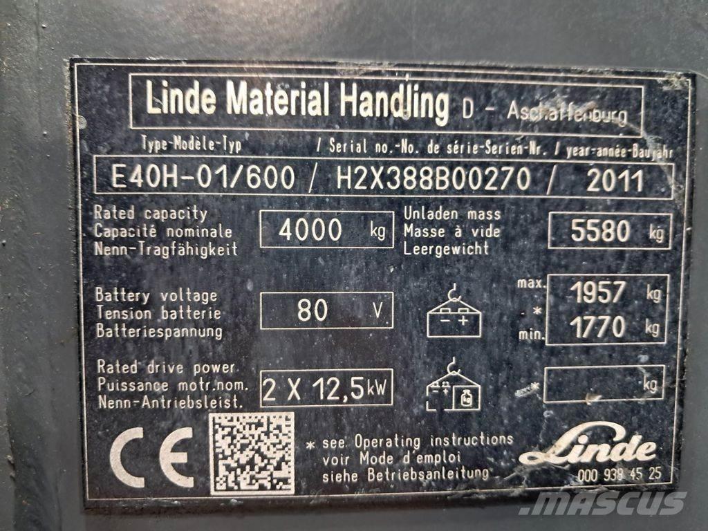 Linde E40H-01/600 Wózki elektryczne