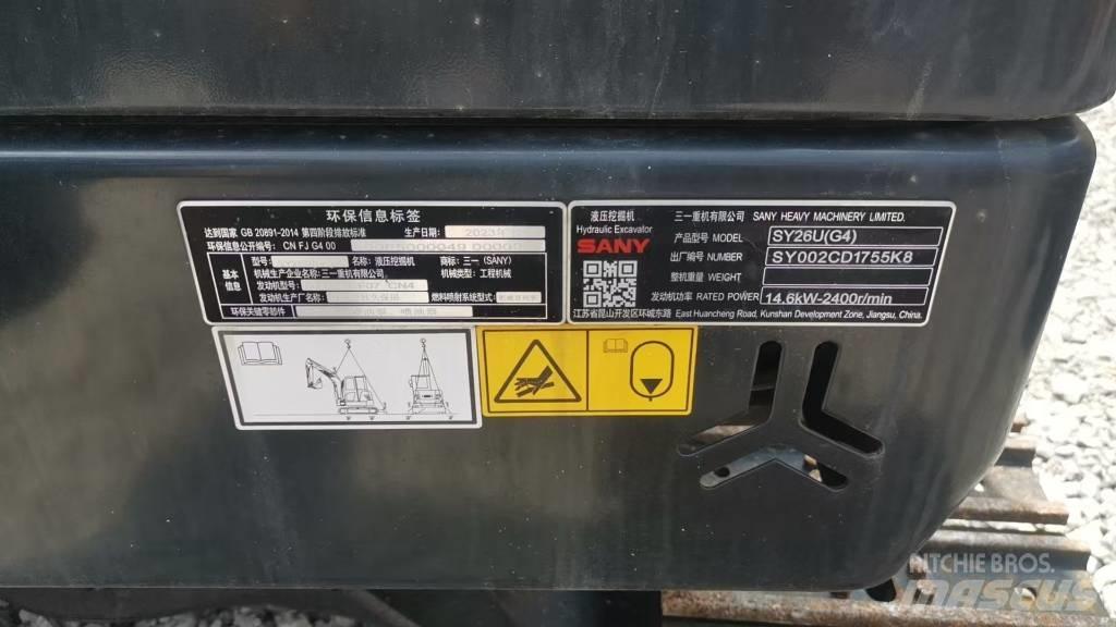 Sany SY 26 C Koparki gąsienicowe
