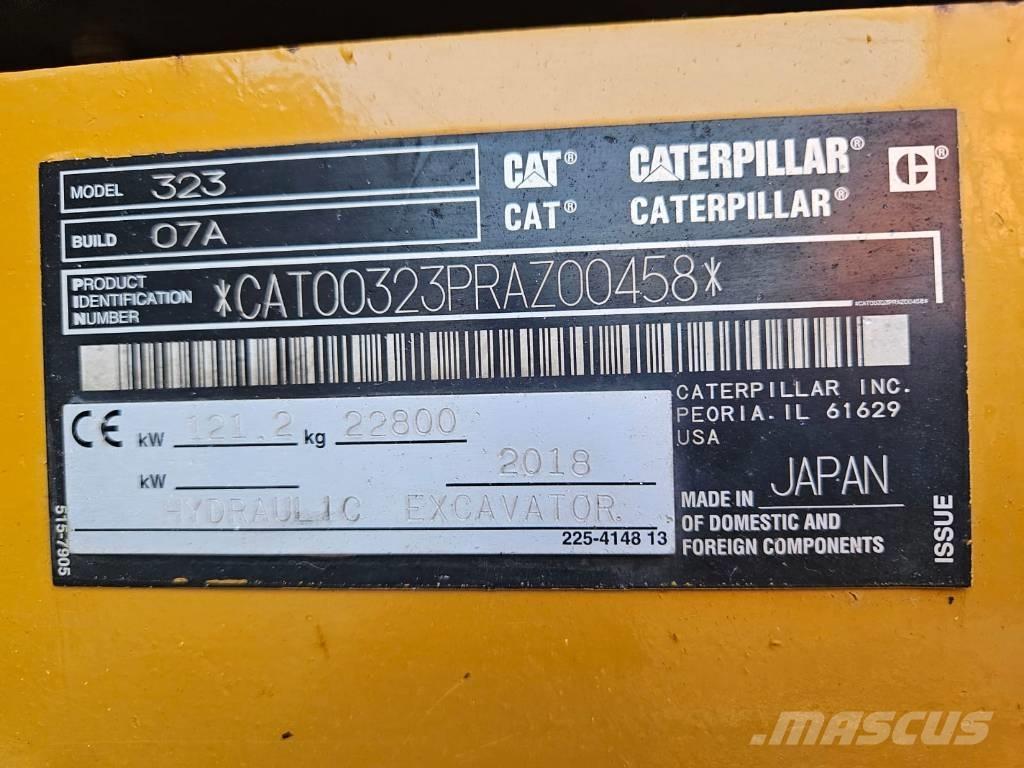 CAT 323 Koparki gąsienicowe