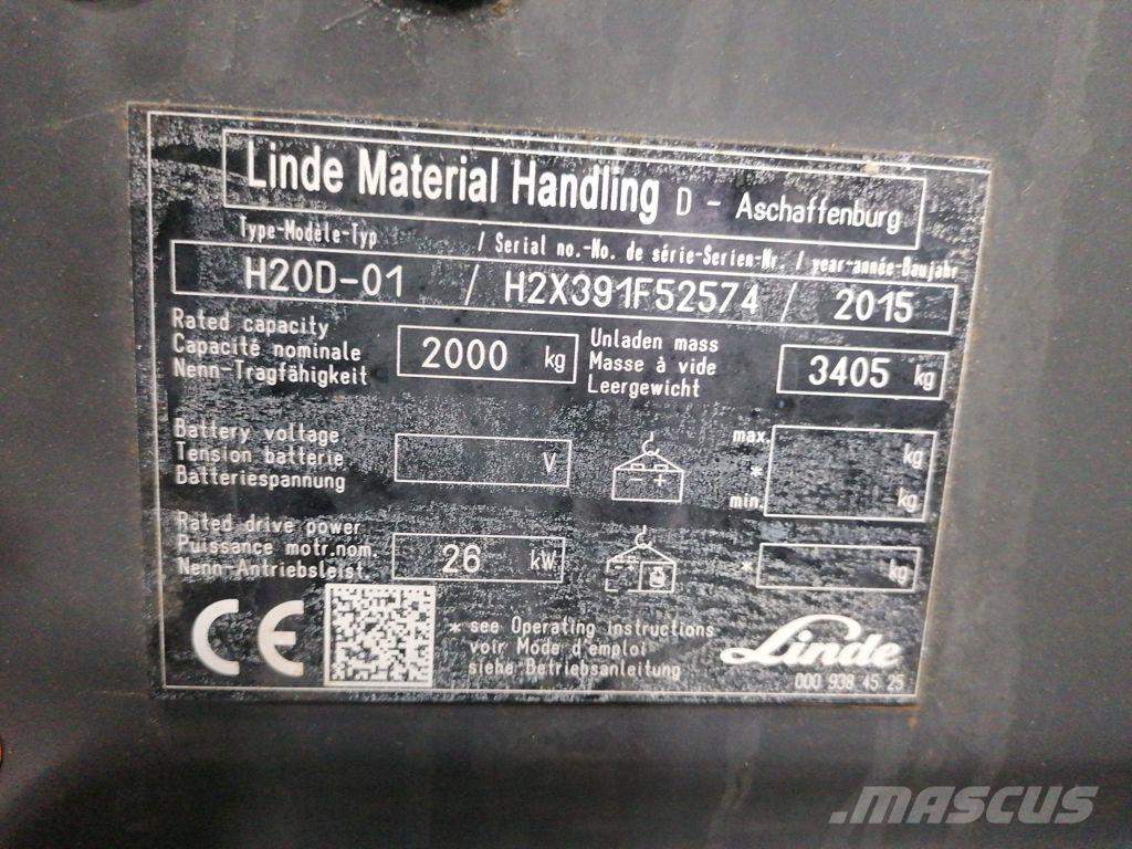 Linde H20D-01 Wózki Diesla