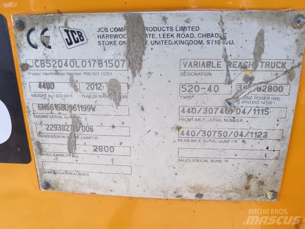 JCB 520-40 Ładowarki teleskopowe