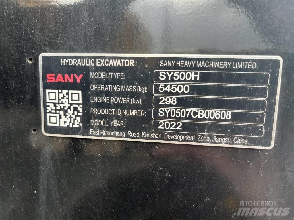 Sany SY 500 H Koparki gąsienicowe