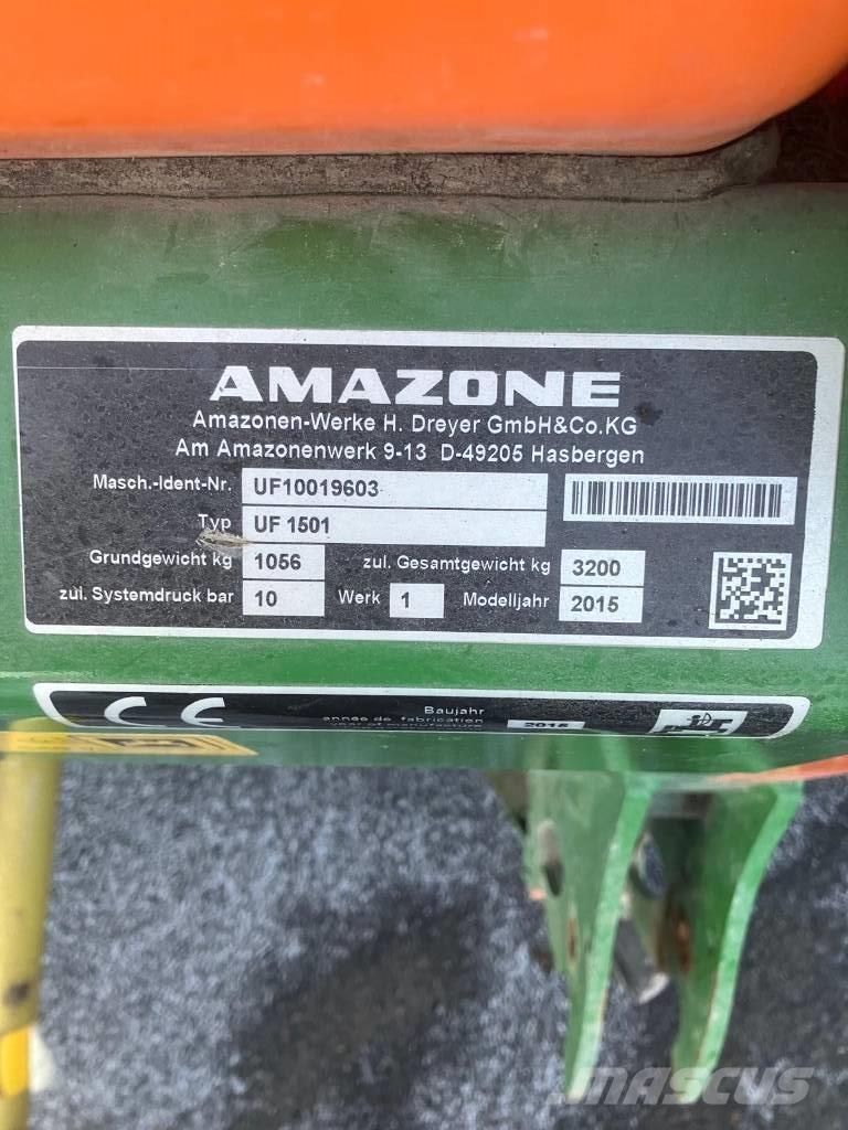Amazone UF 1501 Zamontowane opryskiwacze