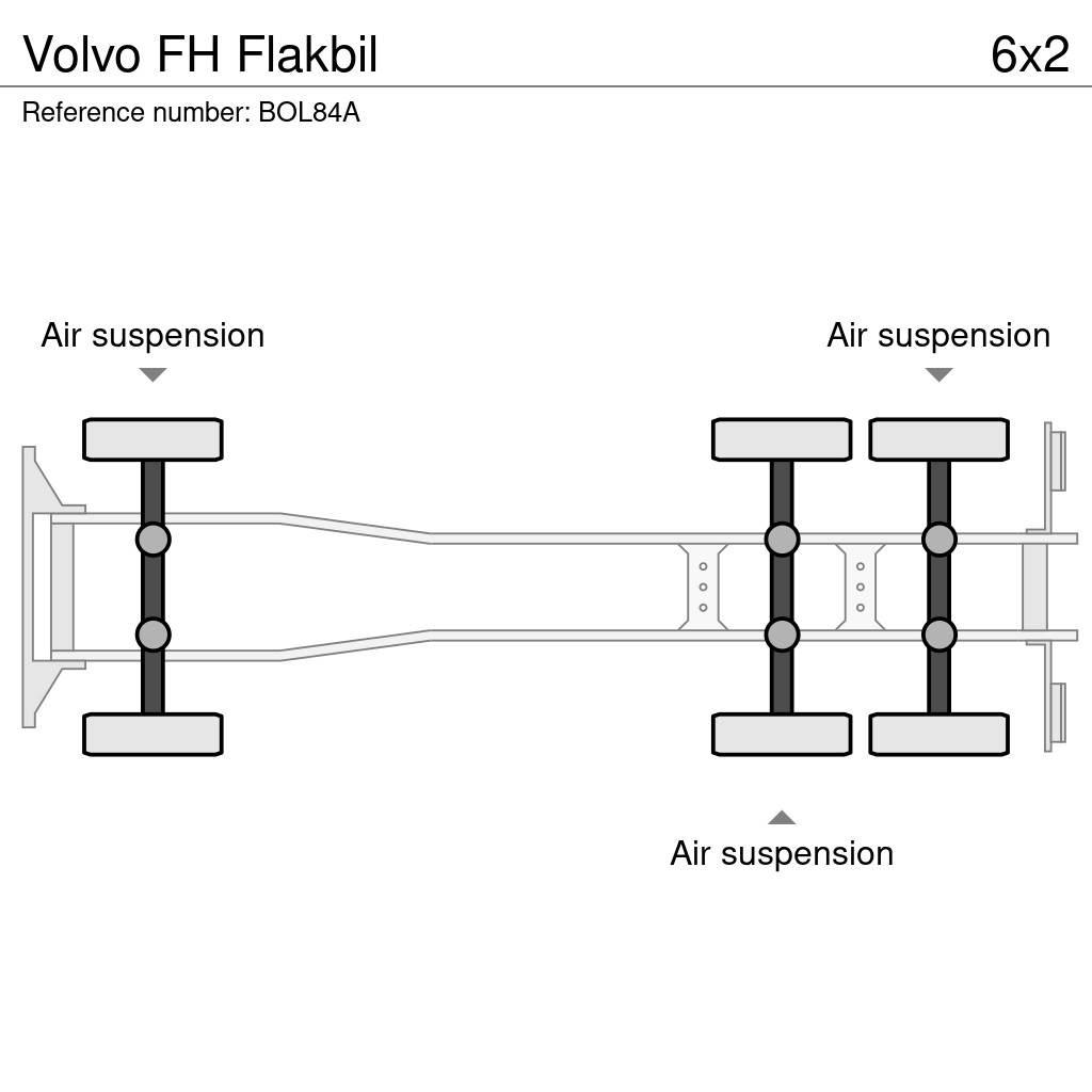 Volvo FH Flakbil Ciężarówki typu Platforma / Skrzynia