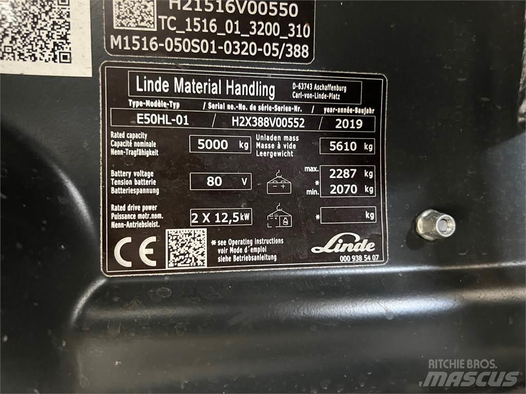 Linde E50HL-01 Wózki elektryczne