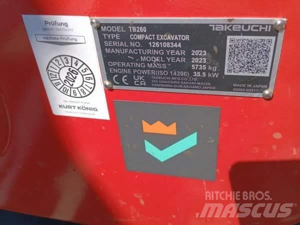 Takeuchi TB 260 Minikoparki
