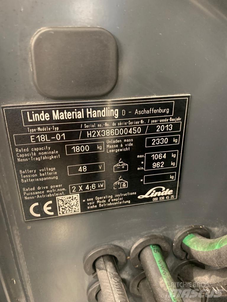 Linde E18 L Wózki elektryczne